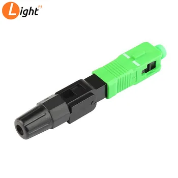 

100PCS/box FTTH SC APC single-mode fiber optic SC APC quick connector SC APC FTTH Fiber Optic Fast Connector