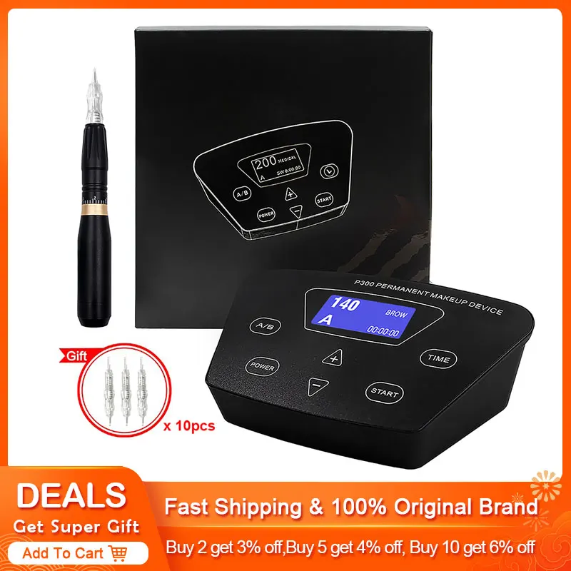 

Biomaser PMU Tattoo Machine Pen Dermograph Quiet Motor Pen Permanent Makeup Machine DermÃ³grafo Agulhas Easy Click for Eyebrow