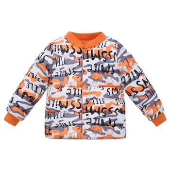 

2020 Winter Children Down Coat Camouflage Pattern O-neck Cotton Parks Boys Girls Warm Down Jacket Kids Homewear Tops Clothes