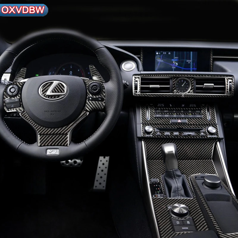 Для LEXUS IS250 300H аксессуары LHD RHD углеродное волокно рулевое колесо Шестерня панель