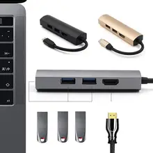 Ingelo 7 в 1 USB C концентратор для M acBook Pro 1" 15" адаптер Du o type C 5 Гбит/с PD 4K HDMI microSD/SD RJ45 разветвитель LAN металлический USB концентратор