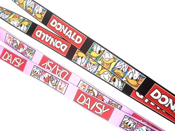 

Hot New 20 pcs Donald Duck Daisy Neck Strap Lanyards Badge Holder Rope Pendant Key Chain Accessories Gift