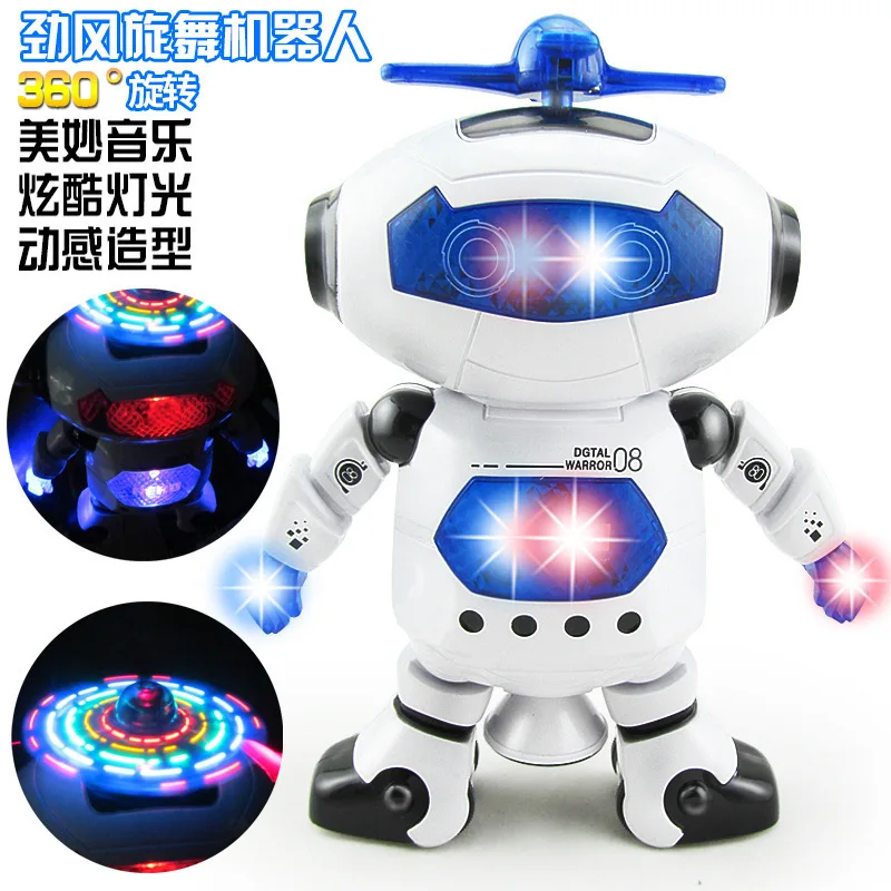 

CHILDREN'S Toy Space Dancing Electric Robot Toy Infrared Dancing Rotating Space Robot Toys