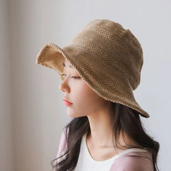 

Fashion basin hat leisure fisherman hat summer new sun hat women short brim hat tide