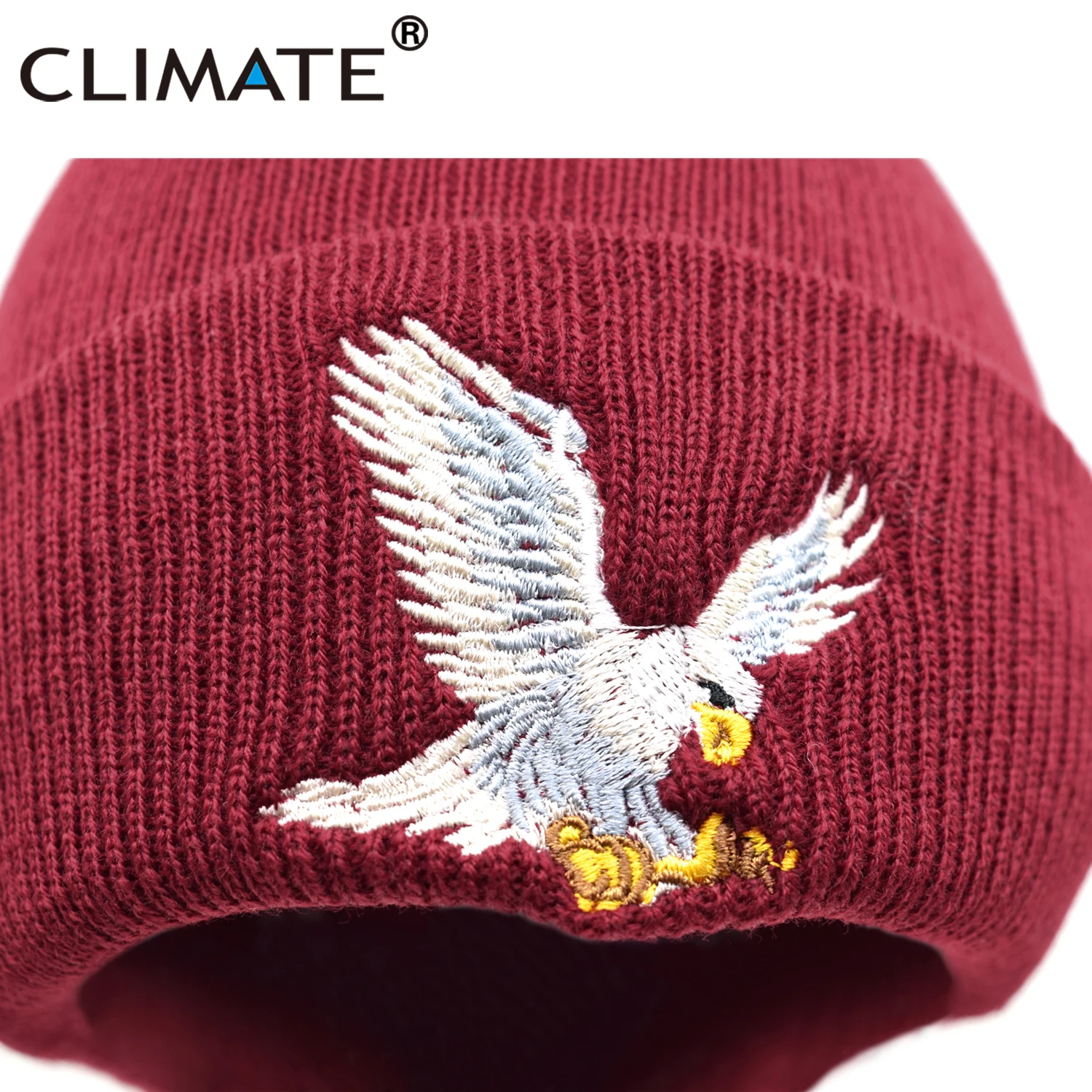 CLIMATE Eagle Beanie, шапка для мужчин и женщин, зимняя теплая шапка, теплая зимняя Мягкая вязаная Круглая Шапочка Шапка Кепка для взрослых мужчин и женщин