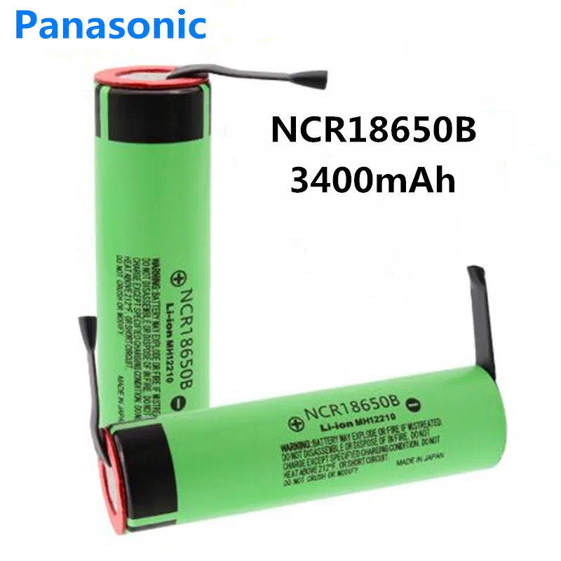 Panasonic NCR18650B 3,7 v 3400mah 18650 литиевая аккумуляторная батарея сварочные никелевые листовые батареи