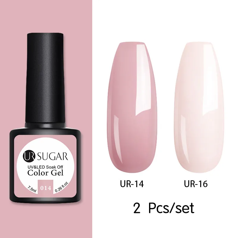 Ur Sugar 2/3 шт Блестящий Гель-лак для ногтей набор розовых блесток цвет Полупостоянный светодиодный Гель-лак впитывающийся УФ-гель покрытые лаком ногти - Цвет: 162929