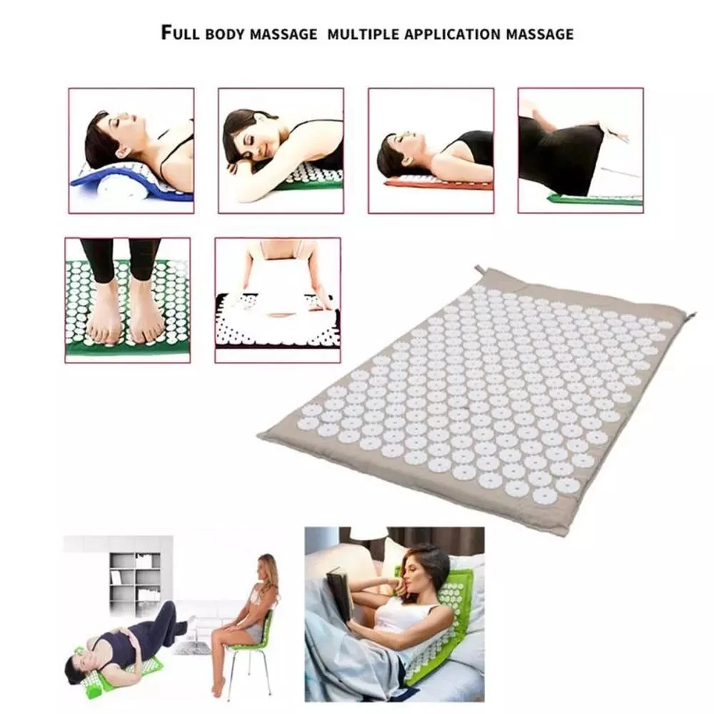 3pcs/set lotus acupuncture mat Yoga Massage patchwork mat Relieve Stress Back Body meditation acupressure meditation pillow