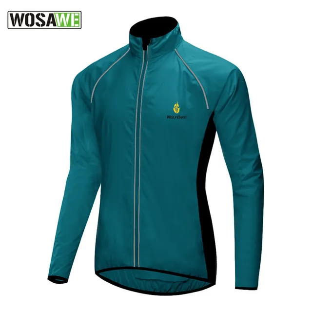 Ultralight Men Women Reflective Cycling Bike Jacket Men Women MTB Sports Jacket Windproof Waterproof Bicycle Wind Windbreaker Navy