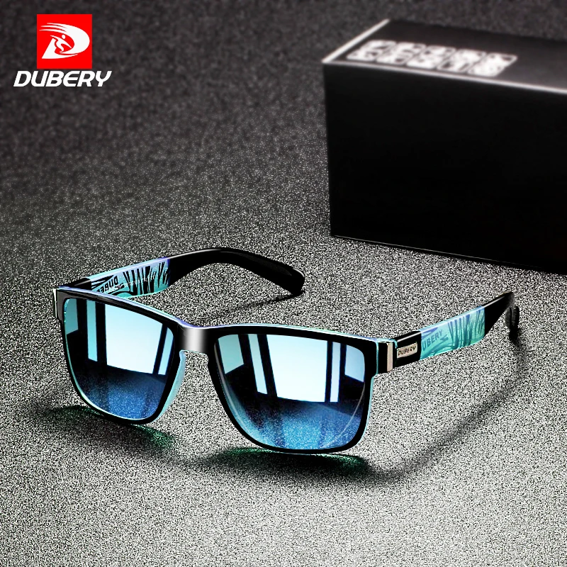 DUBERY 2020 Classic Brand Design Men Polarized Sunglasses PC Frame Colorful Resin Lenses Sun Glasses UV400 Driving Goggles D3 | Аксессуары