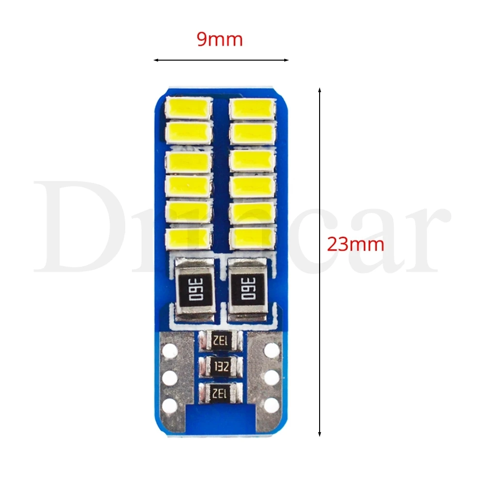 T10 24smd LED light bulb car CANBUS no error 12V Super bright clearance bulb lamp Turn Signal lamp Clearance Lights (4)