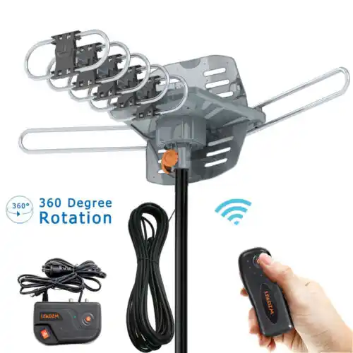 Antena Digital Hd De 360 Grados Para Tv Al Aire Libre Senal Fuerte De Alta Ganancia Para Television Al Aire Libre Para Television Full Hd720p 1080p 1080i 4k Antena De Tv Aliexpress