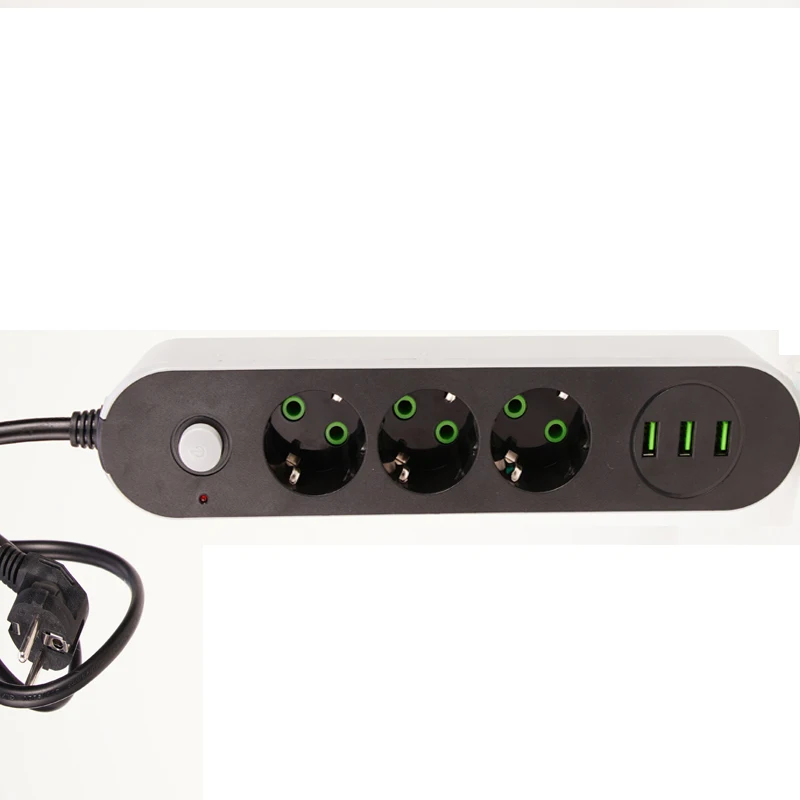 Умная плата питания USB удлинитель с 3 розетками зарядное устройство портами 5 м/2