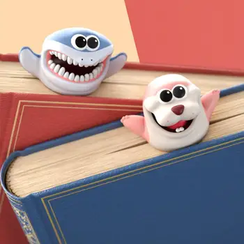 

1 Pc Bookmark 3D Stereo Cartoon Marker Animal Bookmarks Cute Cat Material School Stationery Bookmark PVC Gift Original Chil Z3Q8