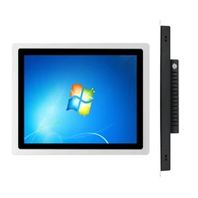 17 polegada encaixou o pc industrial do painel do toque capacitivo, núcleo j1800/i3/i5/i7 do ssd de 4g ram 32g, usado para o pc tudo-em-um fixado na parede