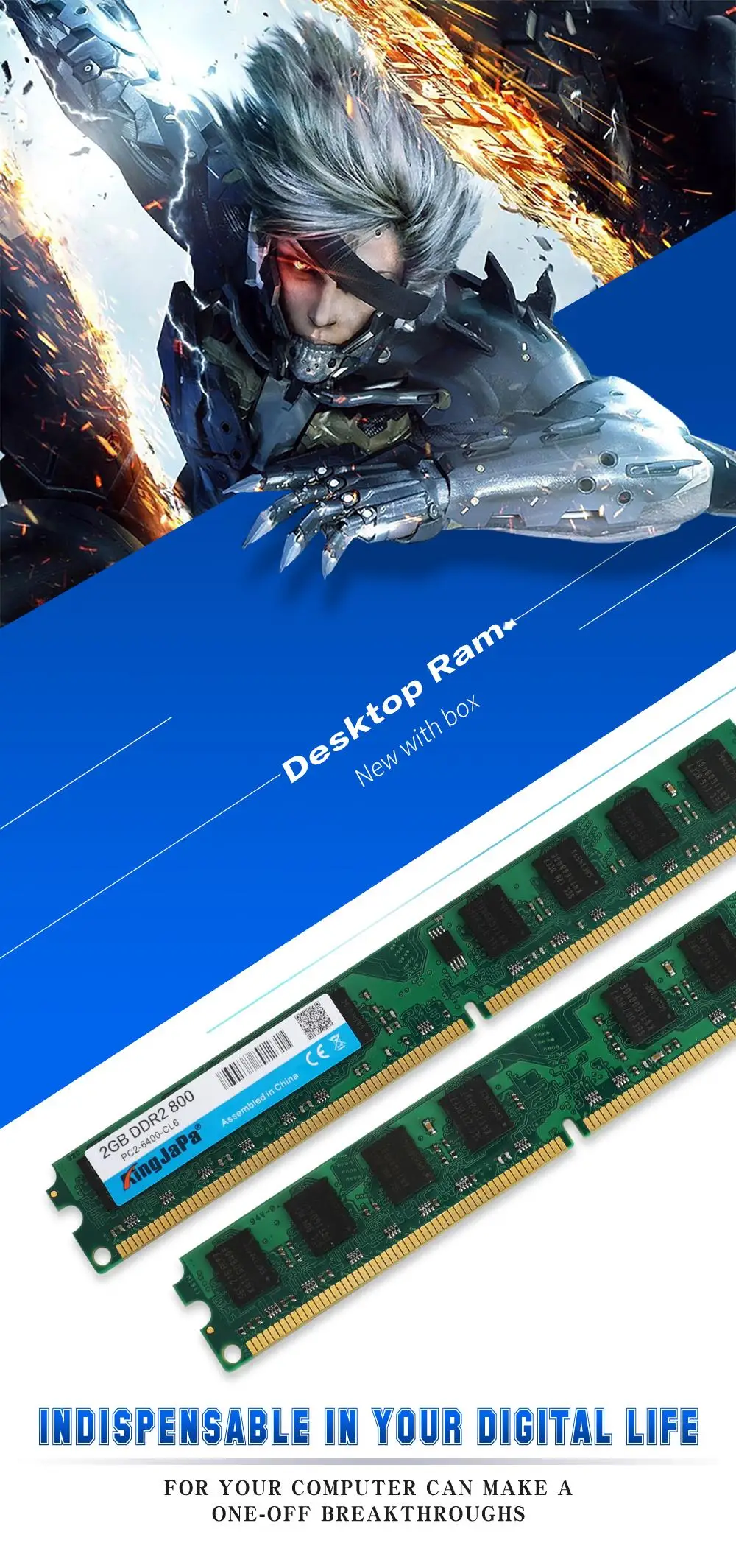 KingJaPa оперативная память DDR2 800 МГц 1 Гб 2 Гб для ноутбука Sodimm Memoria rams Совместимость с DDR 2 800 667 МГц 533 МГц So-dimm