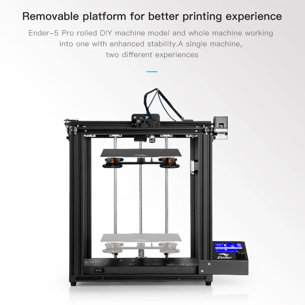 Creality Ender 5 Pro 3d принтер обновление V1.15 Бесшумная материнская плата с металлической рамкой экструдера использование Козерога Боуден PTFE