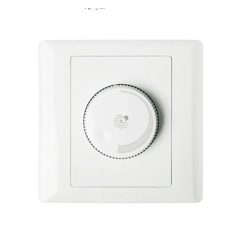 

1 Pcs AC 220V 10A White Dimmer Light Switch Adjustment Lighting Control Ceiling Fan Speed Switch Brightness Controller Dimmer