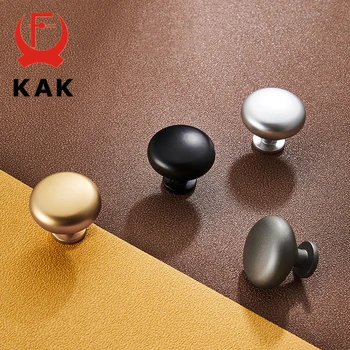 KAK Fashion Nordic Style Cabinet Knobs and Handles Zinc Alloy Furniture Handle Black Kitchen Handles Drawer Knobs Door Hardware
