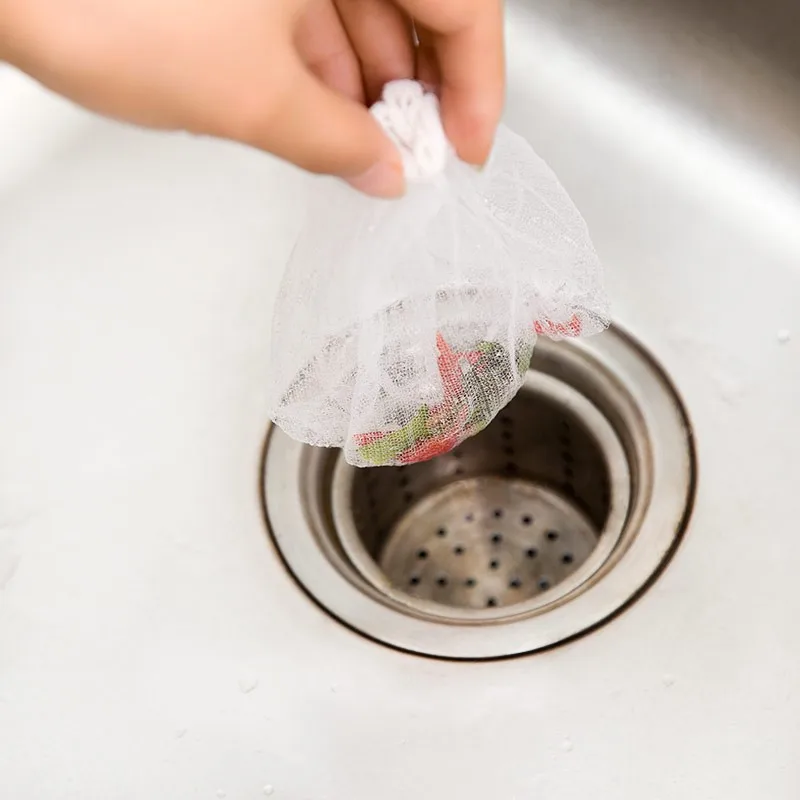 Kitchen Sink Filter Anti-Blocking Kitchen Sink Waterproof Bag Anti-Blocking Sink Garbage Bag 30