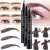2021 MB 5 Color 4 Forks Eye Brow pencil Natural Matte Liquid Tint Makeup Стойкая Водонепроницаемая Татуировка бровей Smudge-proof Косметика