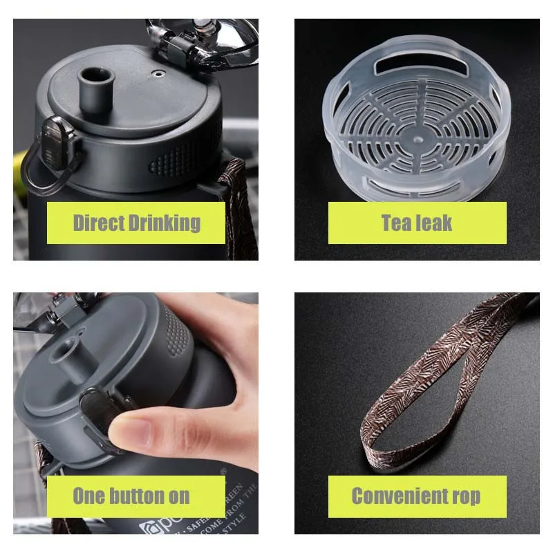 Спортивные бутылки для воды 800/1000 дюйма шейкер портативная герметичная