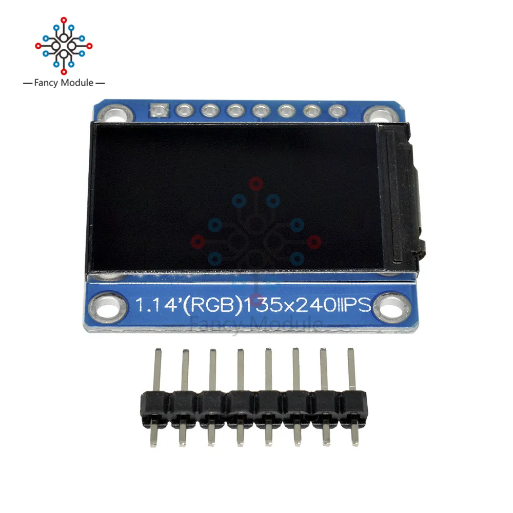 Diymore 1,14 дюймов SPI 240x135 RGB TFT ЖК-дисплей модуль ST7789 ips HD ЖК-дисплей для Arduino C51 STM32 3,3 V с булавкой