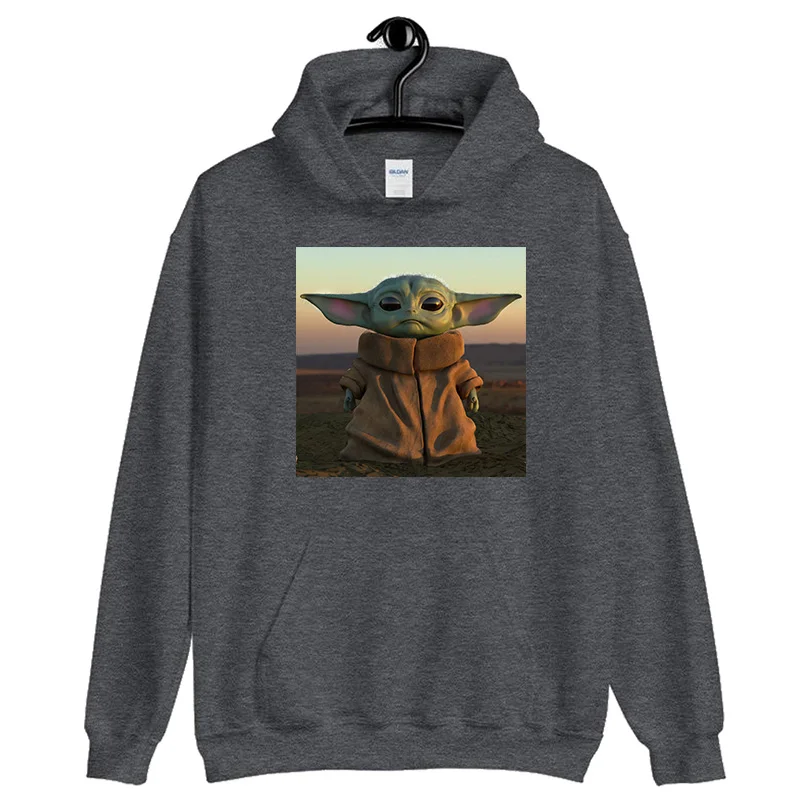 Mandalorian Sweatshirt Men Star Wars Baby Yoda Space Opera TV Series Hoodies Harajuku Science Fiction Movies Hoodie Male Clothes - Цвет: 24