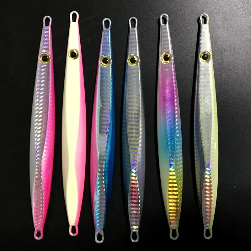 

6Pcs/Lot 16.5cm160Gknife Jigging Metal Spoon High Quality VIB Artificial Bait Boat Fishing Lures Lead Fish