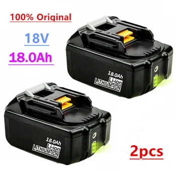 

2pcs Original For Makita 18V 18000mAh Rechargeable Power Tools Battery with LED Li-ion Replacement LXT BL1860B BL1860 BL1850