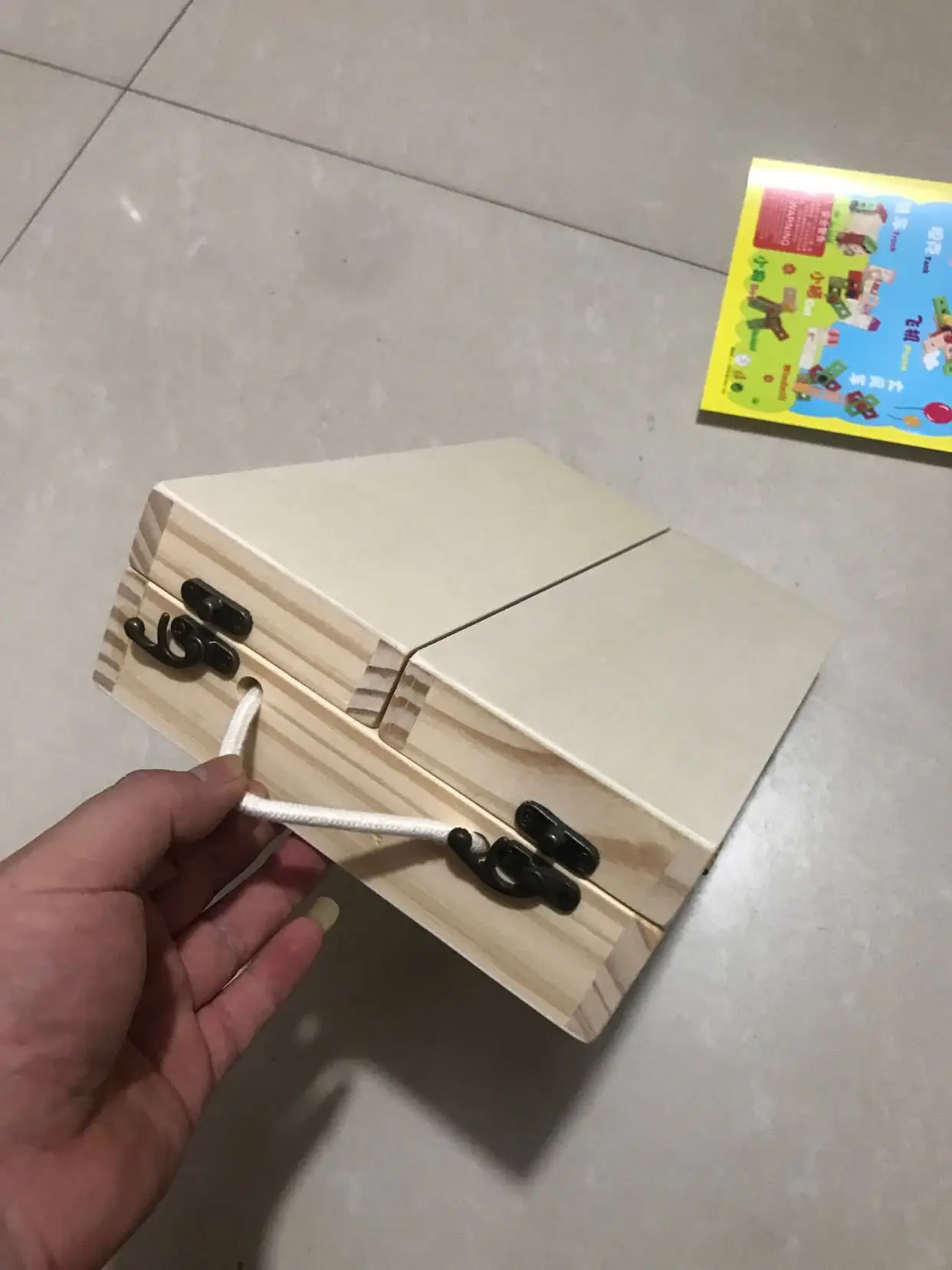 Wooden Model Tool Box Children Play House Model Tool Toy Set Educational Early Childhood Tabletop Game Toy