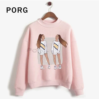 

Ariana Grande Art Vogue Cool Streetwear Sweatshirt Harajuku Women Sudadera Mujer Oversized Hoodie Streetwear Pink Clothing 2019