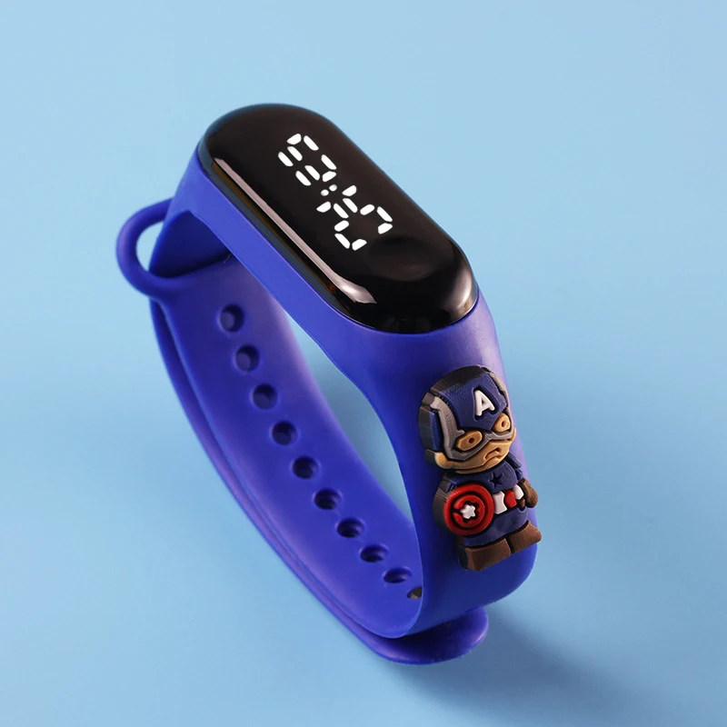 Disney Marvel Spider-Man Children's Watch Iron Man hulk Anime Figure Bracelet Toys Birthday Gifts for children Christmas | Игрушки и