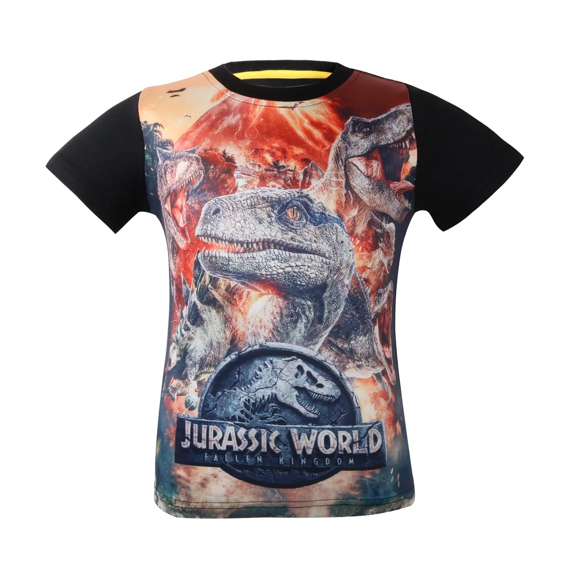 

Jurassic Park boys t shirts Dinosaur 3D Print Kids t shirt For Girls Jurassic World Summer Clothes Children Clothing Tops Tee