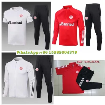 

New Brazil polo shirts+pants Soccer long zipper tracksuit jacket Training suit Chandal Jackets 20 21 camisas de futebol Brasil