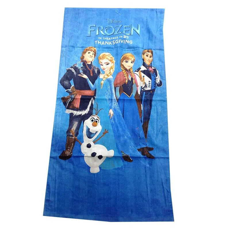 Serviette De Bain Pour Bebe Disney Princesse Elsa La Reine Des Neiges Famille Serviette De Plage De Piscine De Douche Cadeau Pour Enfants Garcons Et Filles 60x1cm Aliexpress