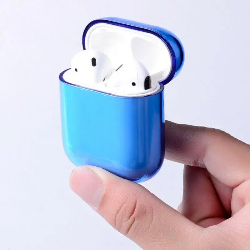 

Case For Airpods Colorful Transparent Wireless Earphone Charging Box Cover Bag for Apple AirPods Protective Case for AirPods