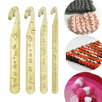 

13Pcs/set Transparent Crystal Crochet Knitting Needles Set Crochet Hooks Kit Knitting Tool Sweater Knitted Extra Thick ABS