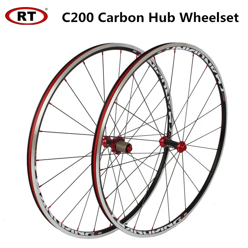 Road Bicycle Wheelset RT C200 MTB 700C Ultra Light Wheels 5 Bearing V Brake Wheel Rims
