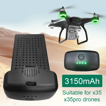 

7.6v 3150mAh Lipo Drone Battery Aircraft Accessories Suitable for X35 / x35pro Quad-axis GPS Aircraft Module Lithium Battery