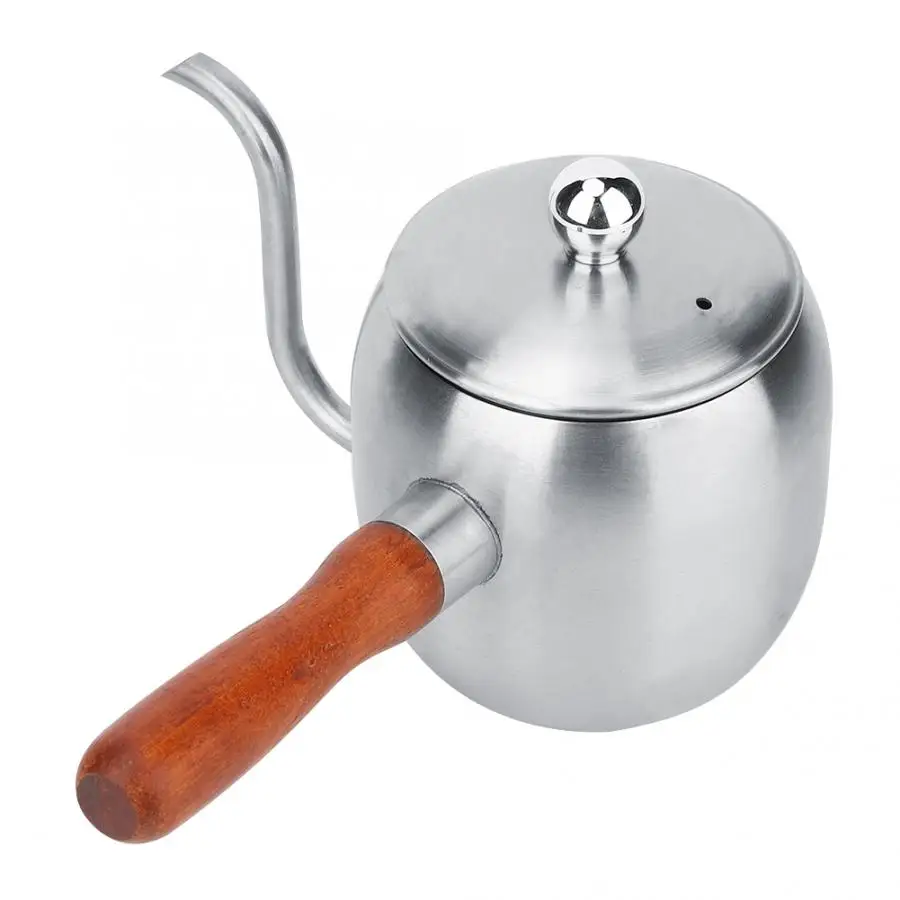 Household Stainless Steel Coffee Pot Coffee Drip Kettle Teapot Long Spout Kettle 500ml Milk Jug For Coffee