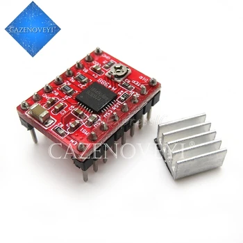 

1pcs/lot A4988 StepStick Stepper Driver+Heatsink for Reprap Pololu 3D Printer Red M08 dropship L29K In Stock