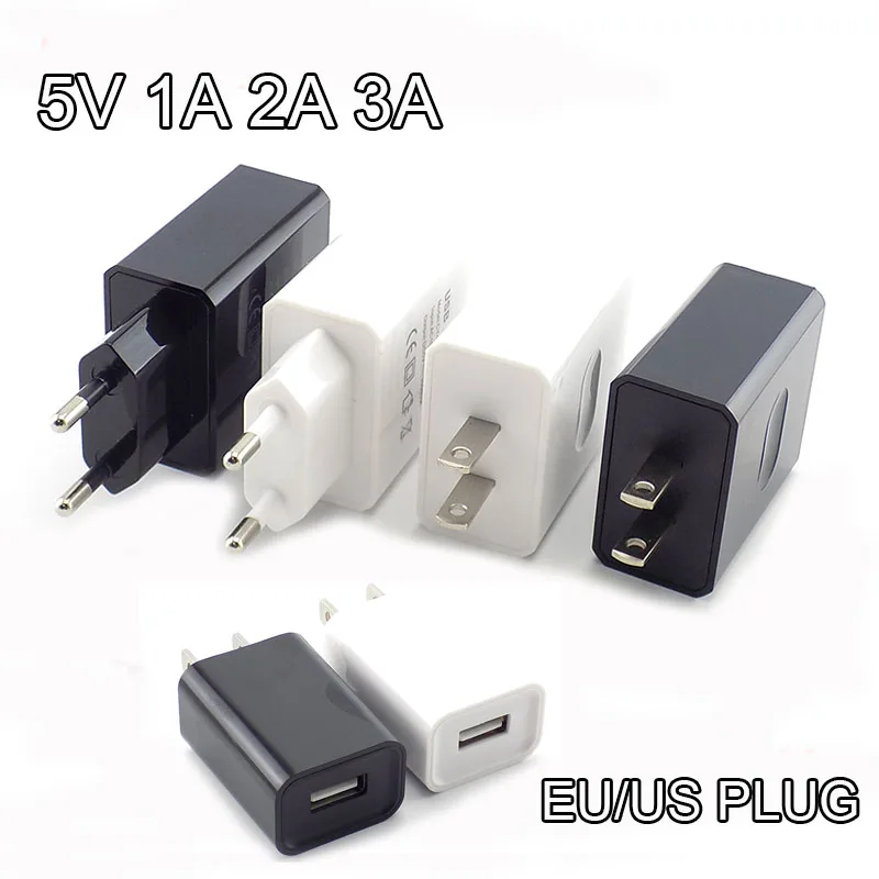 5V 1A 2A 3A USB адаптер для путешествий зарядное устройство телефона питания настенное