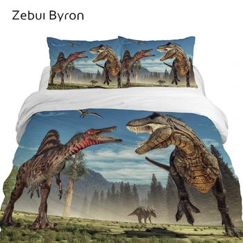 

3D Cartoon kids Bedding sets,children bed Set,duvet cover set Animal Tyrannosaurus dinosaur ,Blanket/Quilt Cover Set,Drop Ship