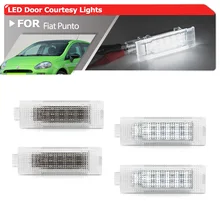 

Super Bright 6000K Car LED Door Courtesy Lights For Fiat Punto 2012 2013 2014 2015 2016 2017 2018 Interior Welcome Puddle Lamps