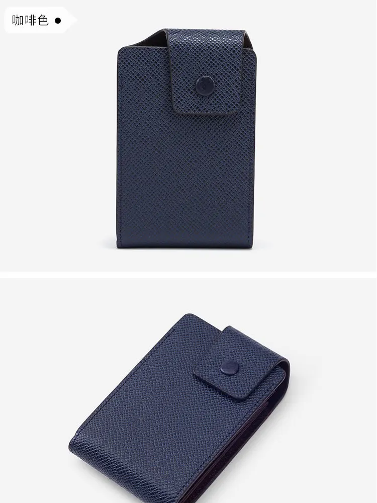Pu Leather Business Men's Card Pack Credit Card Holder Women Pocket Unisex Card Case Bank Card Box Card Minimalist Wallet