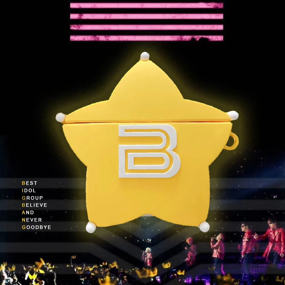 Чехол BIGBANG для наушников Airpods 1/2/pro Lovely Star силиконовый защитный чехол аксессуары |