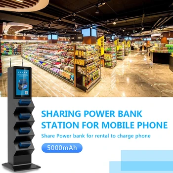 

5000mAh/pcs 40pcs Sharing Power Bank Station Vending Machine Charging Station For Mobile Phone