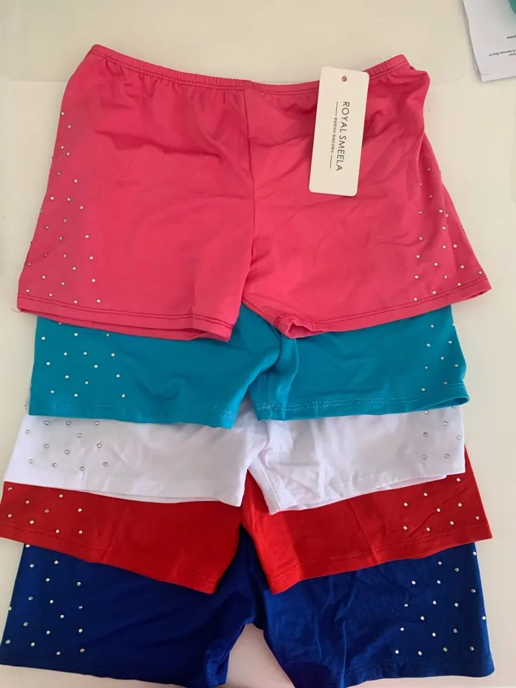 Sexy Hot Rhinestones Soft Shorts Women  Belly Dance Safety Short Pants Underwear Night Club Party Evening Bellydance Performanc