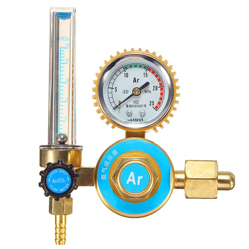 Металл и резина аргон CO2 счетчик регулятор расхода газа сварочный манометр предохранительный клапан долговечное качество